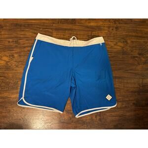 American Eagle Outfitters Board Shorts Men’s Blue White Cargo Swim Trunks XXL